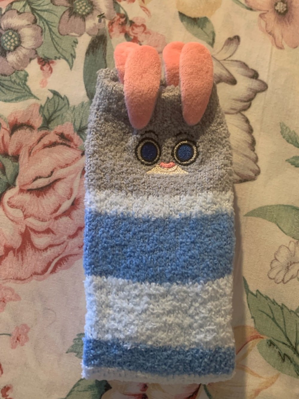 Plush Bunny Stripe Womem’s Socks
